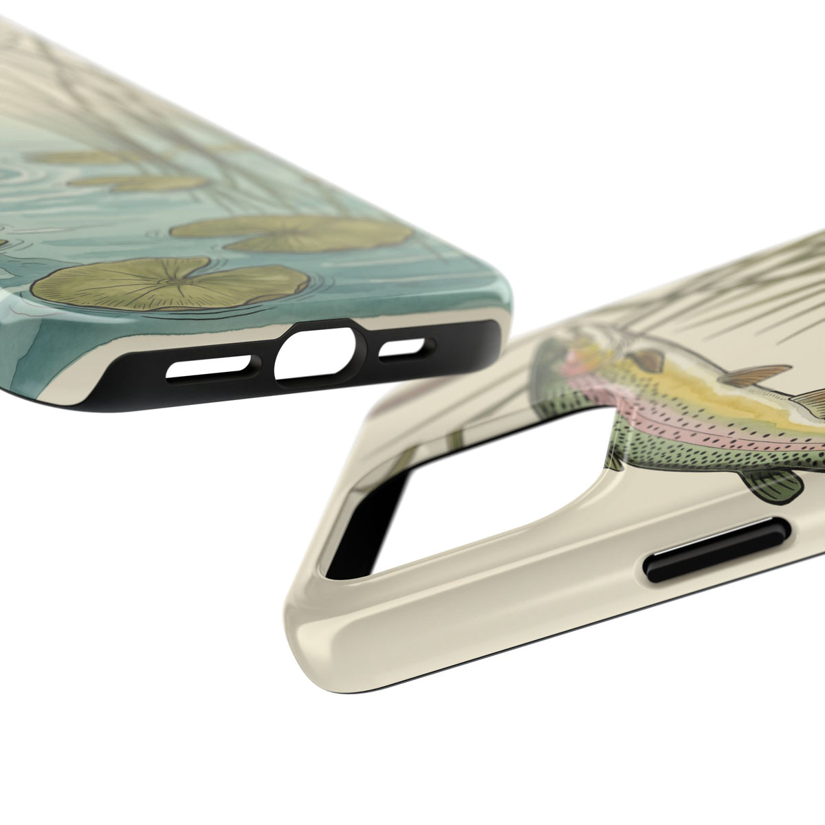 Trout Fishing Phone Case - Vintage Field Guide Fish Illustration