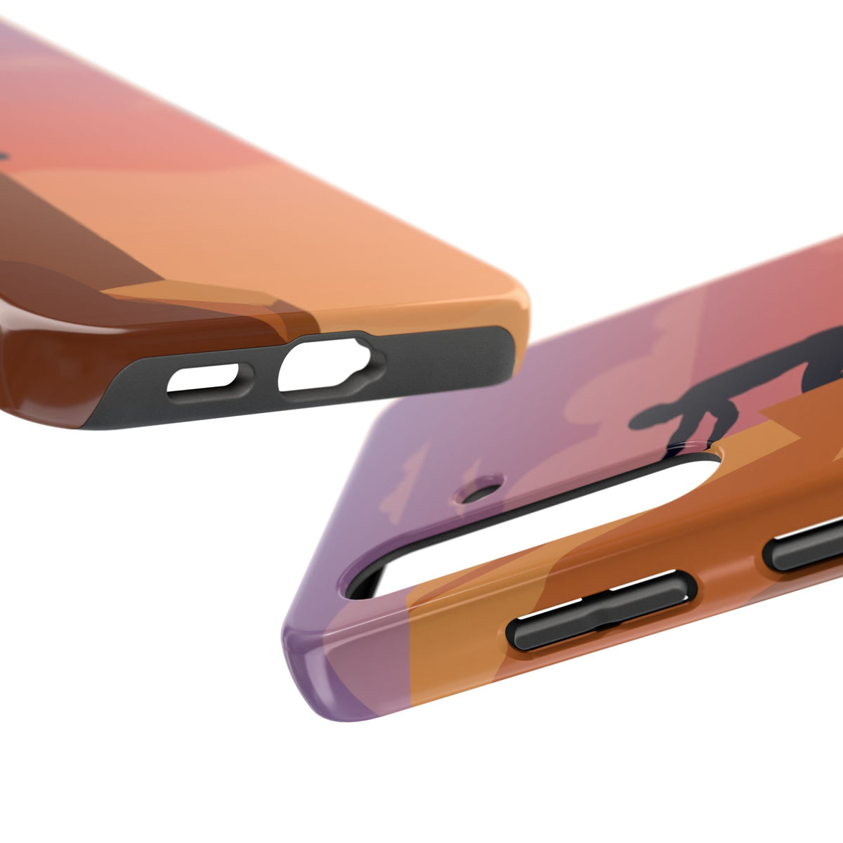 Rock Climber Phone Case - Sandstone Cliff Sunset Silhouette