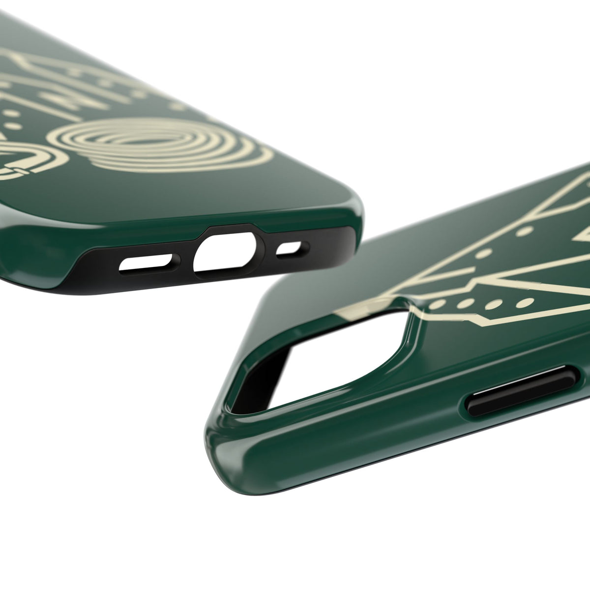 Rock Climbing Phone Case - Mountain Route, Rope and Carabiner