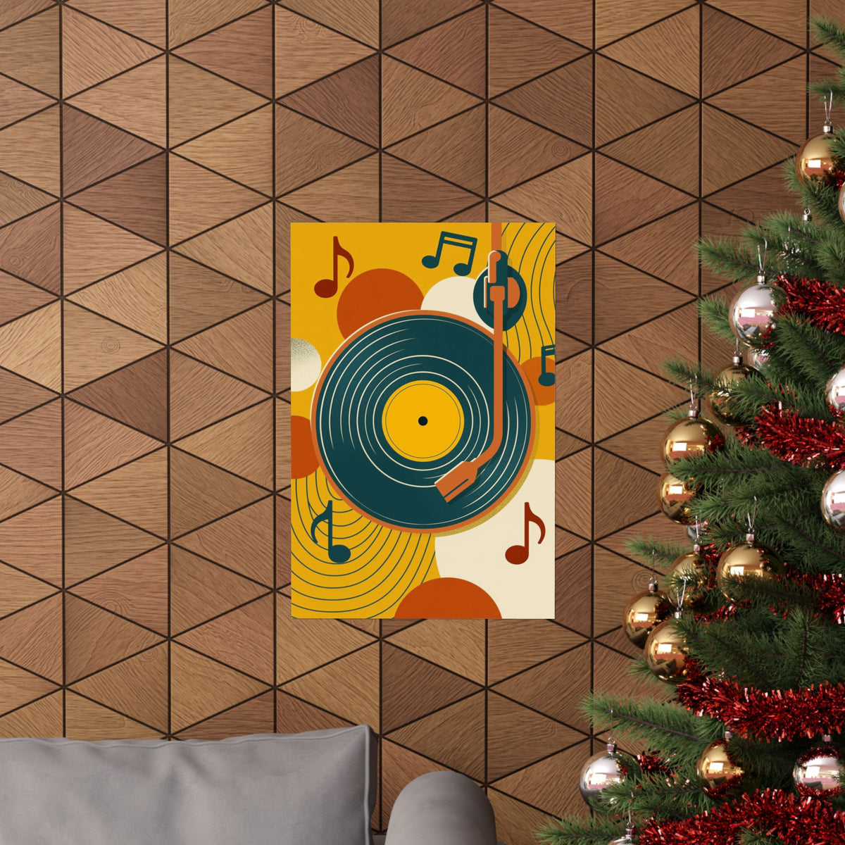 Vinyl Record Poster - Retro Mid-Century Music Wall Art
