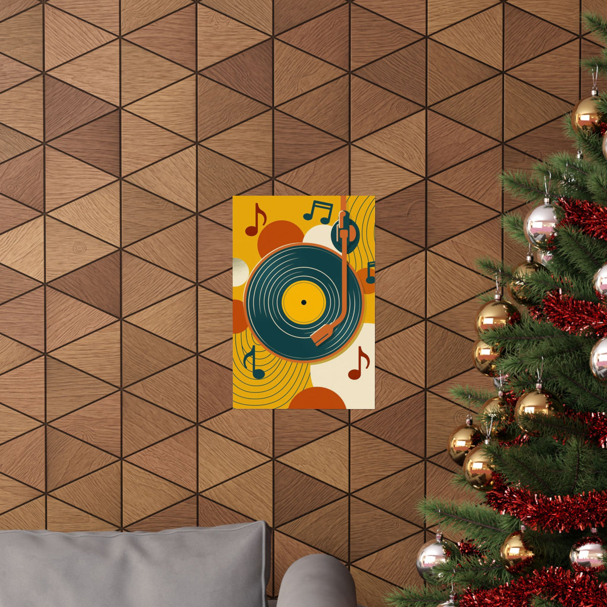Vinyl Record Poster - Retro Mid-Century Music Wall Art