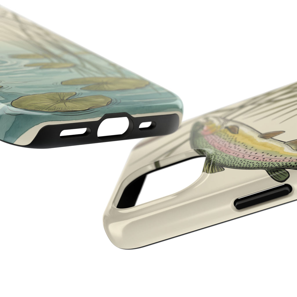 Trout Fishing Phone Case - Vintage Field Guide Fish Illustration