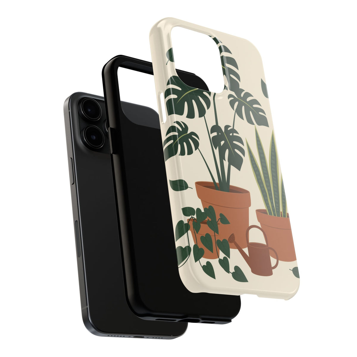Plant Parent Phone Case - Monstera, Pothos and Snake Plant