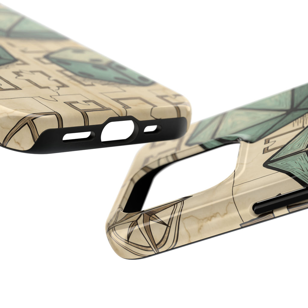 Tabletop RPG Phone Case - Polyhedral Dice and Dungeon Map