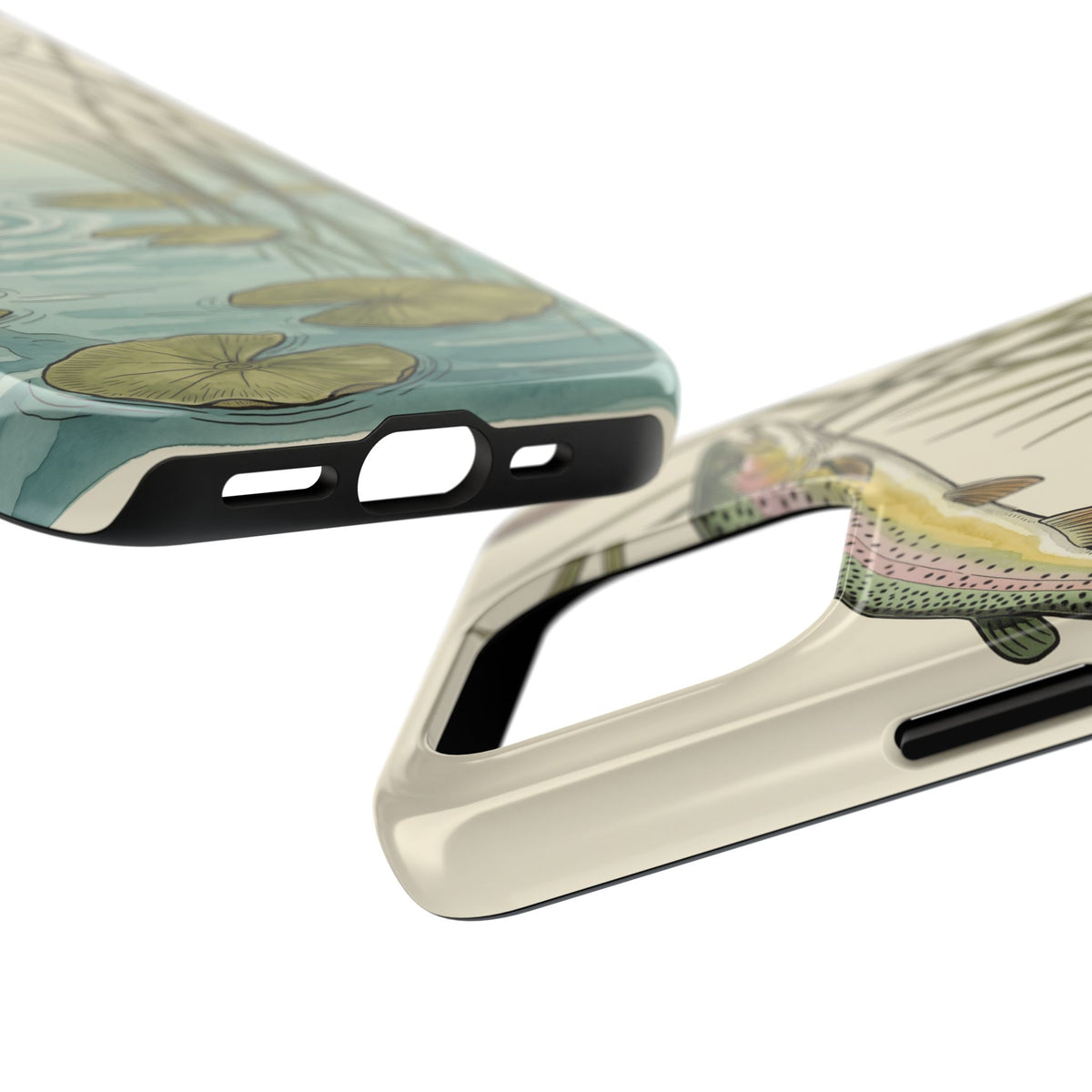 Trout Fishing Phone Case - Vintage Field Guide Fish Illustration