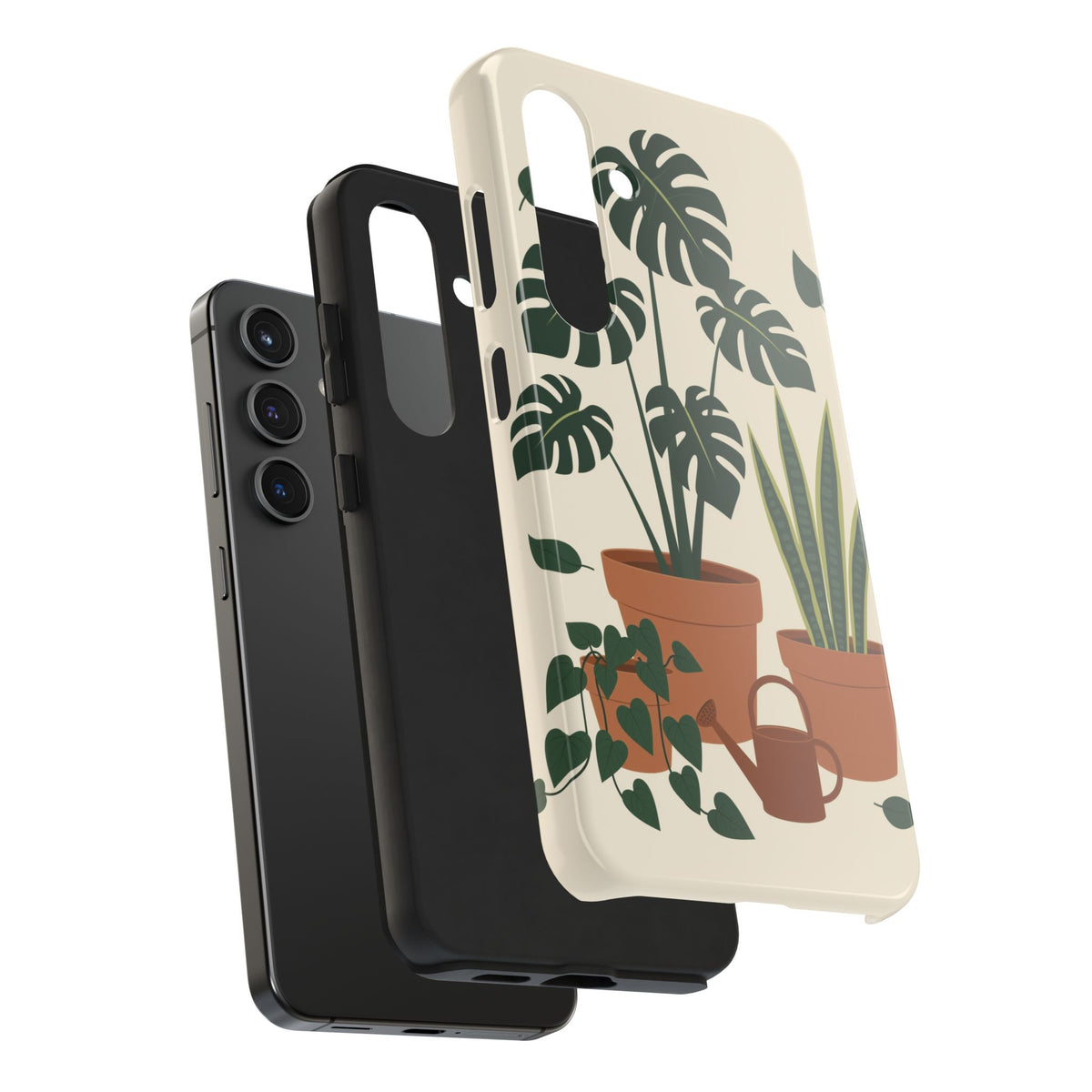 Plant Parent Phone Case - Monstera, Pothos and Snake Plant