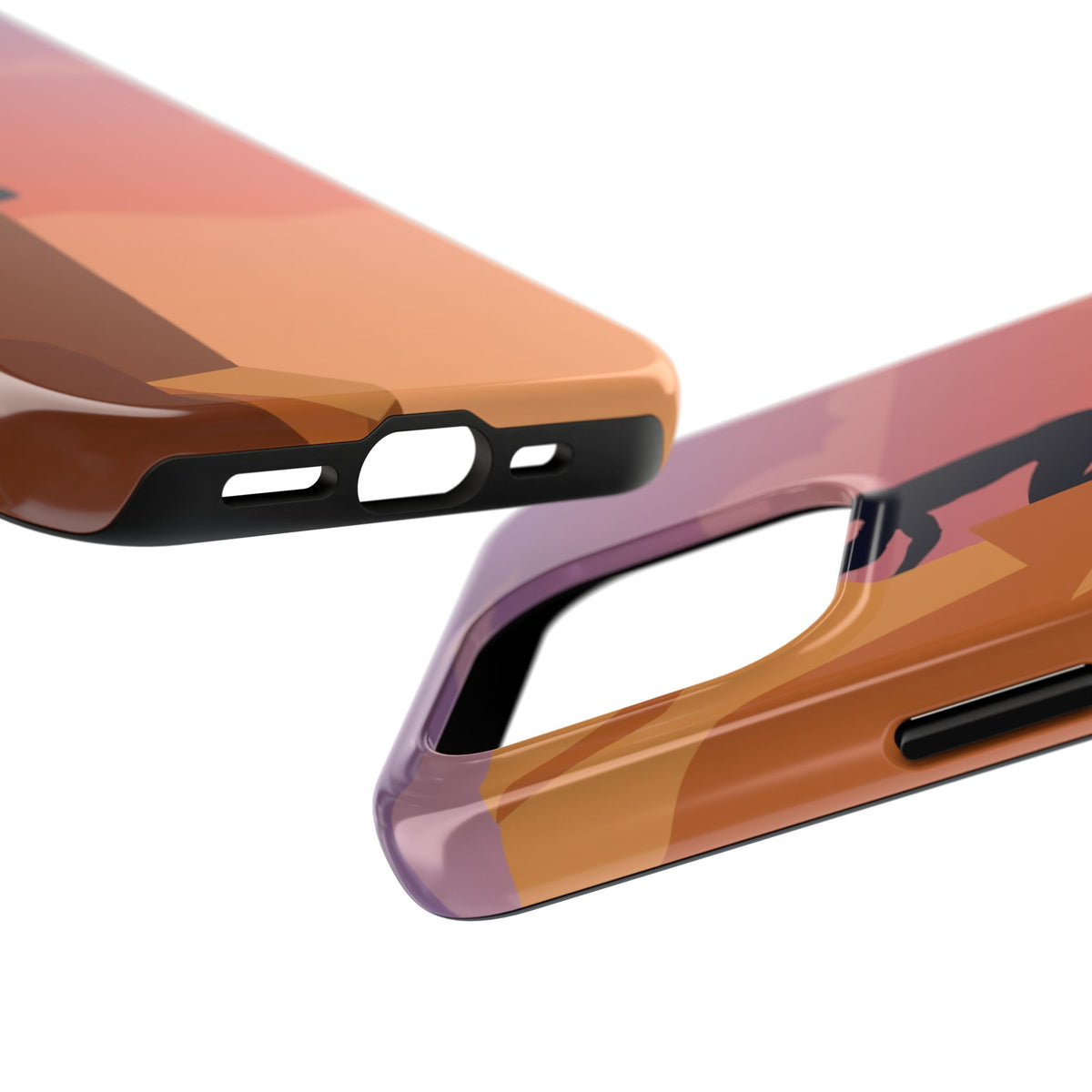 Rock Climber Phone Case - Sandstone Cliff Sunset Silhouette