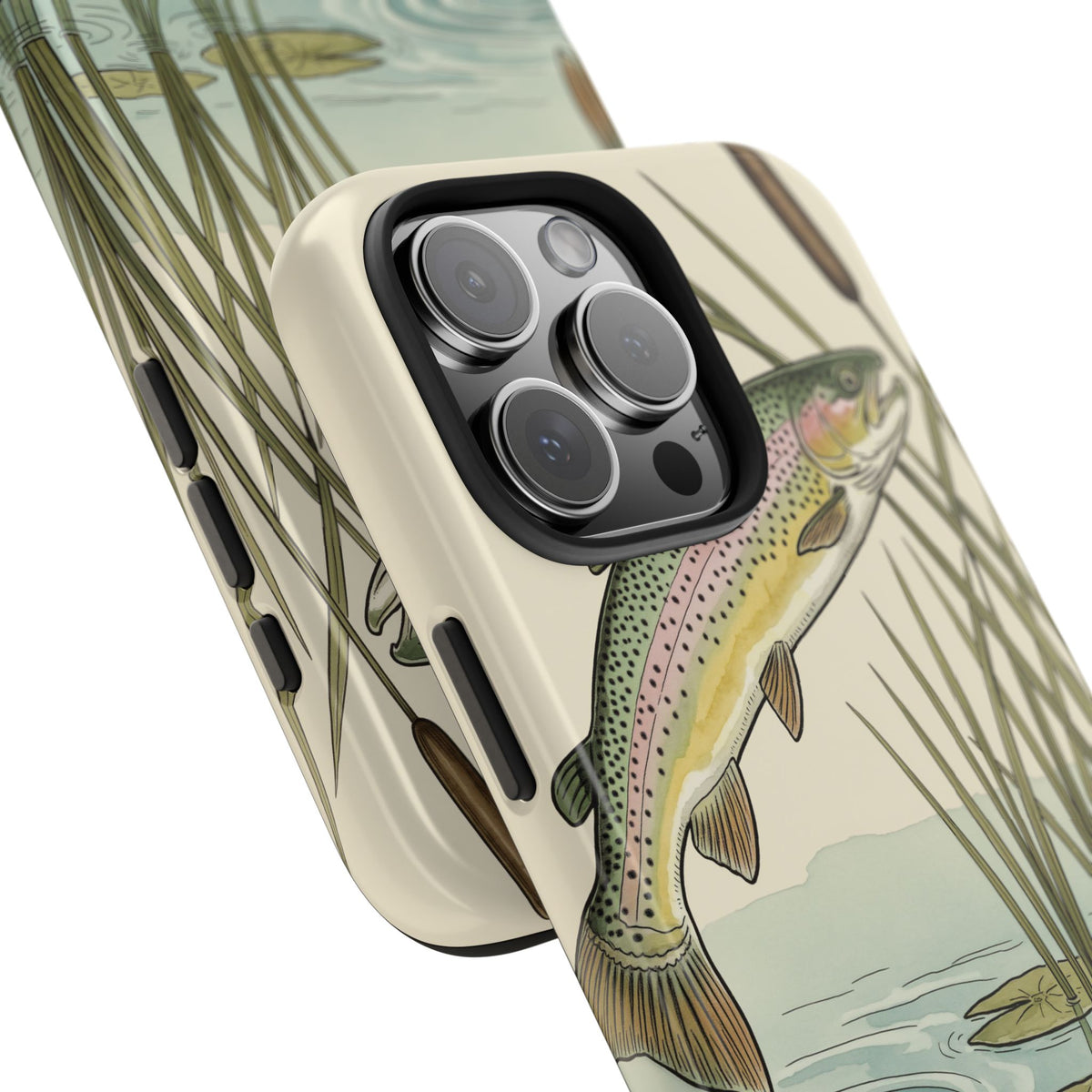 Trout Fishing Phone Case - Vintage Field Guide Fish Illustration