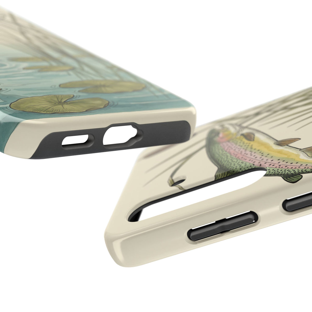Trout Fishing Phone Case - Vintage Field Guide Fish Illustration