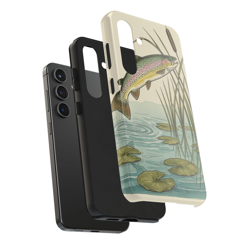 Trout Fishing Phone Case - Vintage Field Guide Fish Illustration