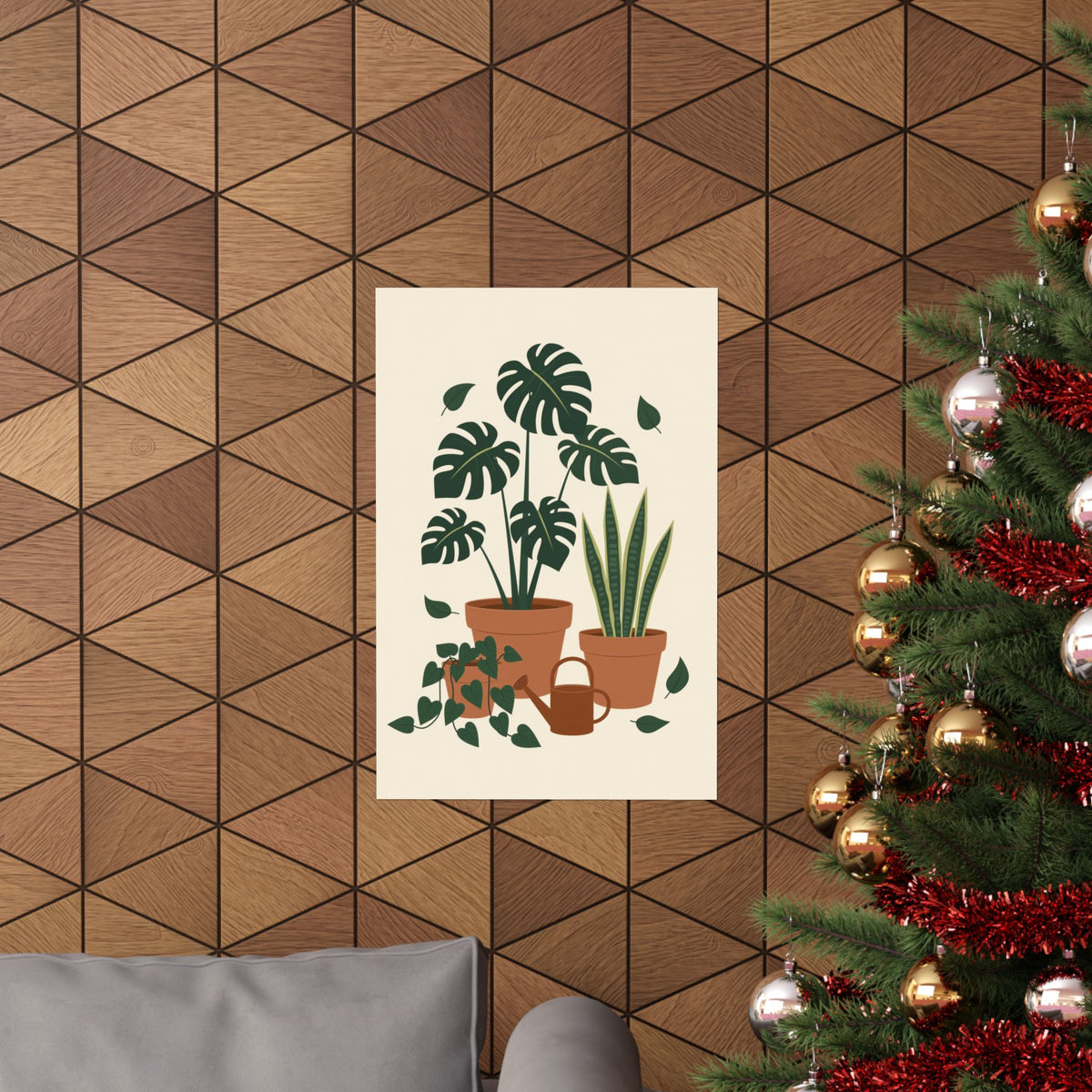Plant Parent Poster - Monstera and Houseplants Botanical Art