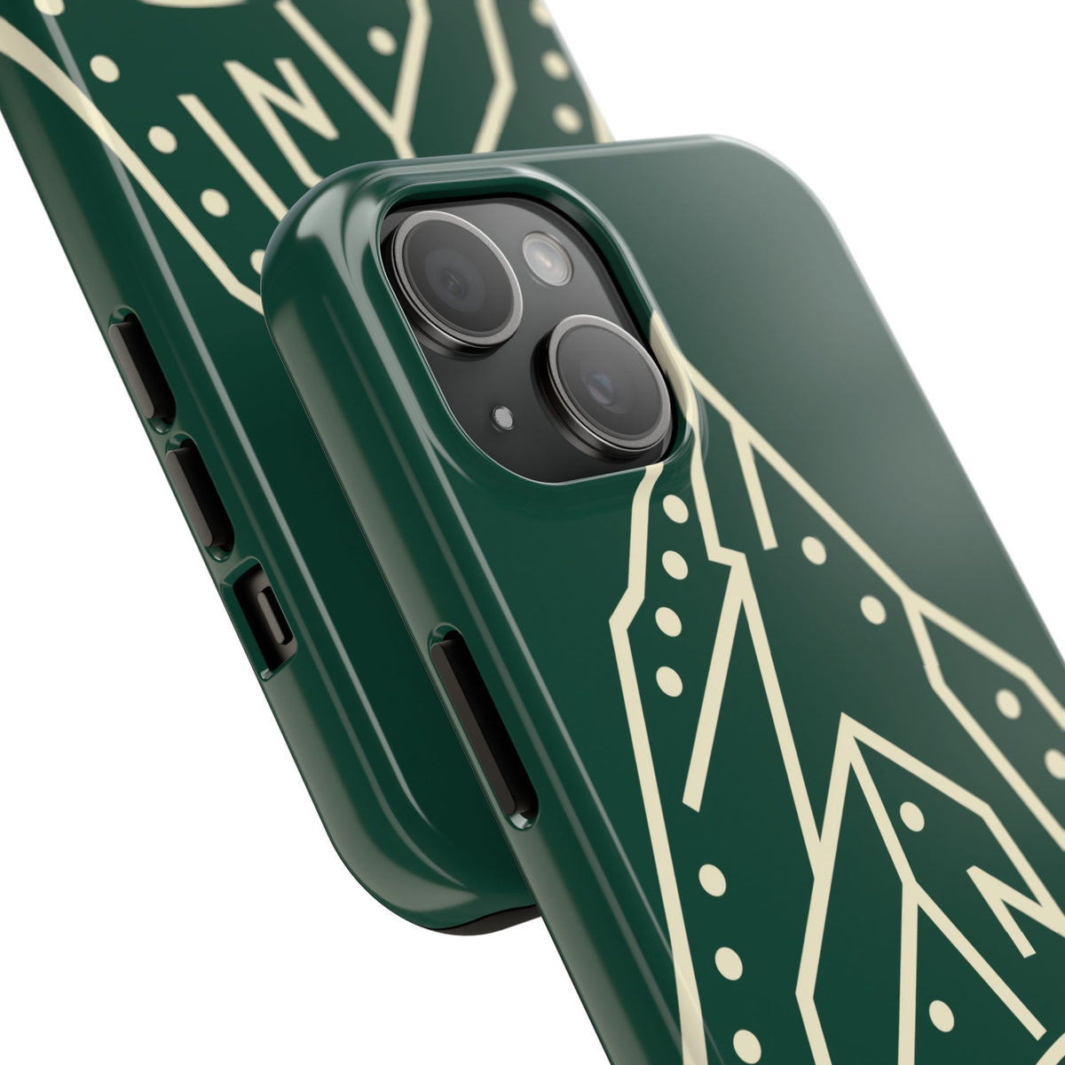 Rock Climbing Phone Case - Mountain Route, Rope and Carabiner